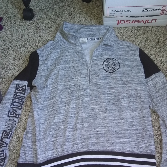 PINK zip up sweatshirt - Picture 1 of 2